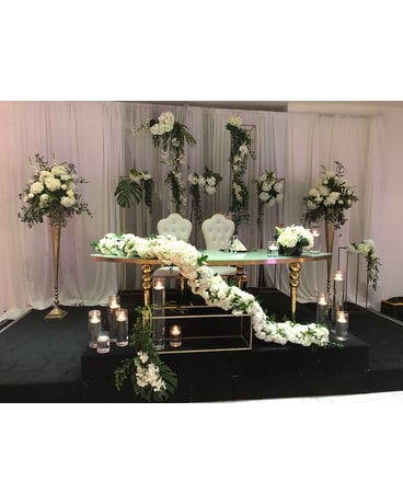 Mariage reception Flower Arrangement