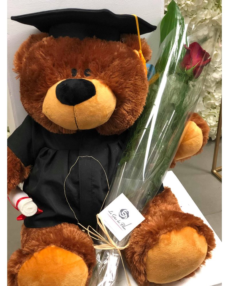 Graduation rose bear online