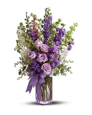 Teleflora's Pretty in Purple Flower Arrangement