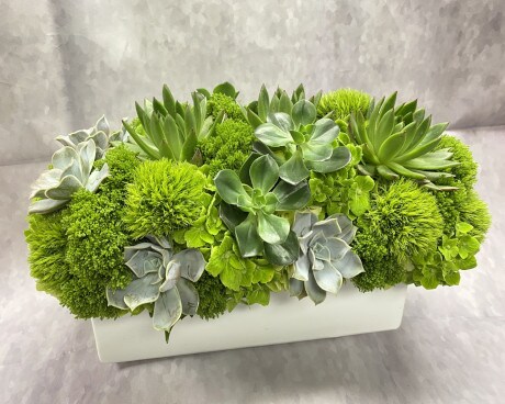 Organic Verde Flower Arrangement