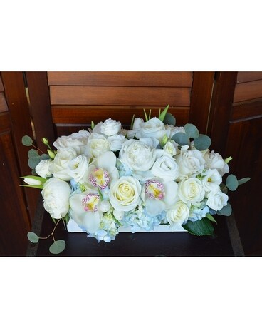 Chag Sameach Long & Low Flower Arrangement