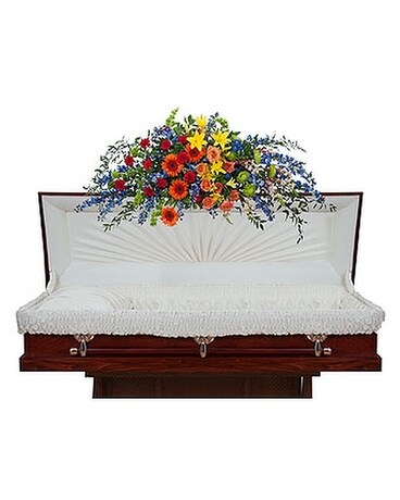 Treasured Celebration Full Casket Spray Flower Arrangement