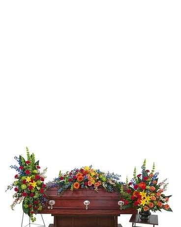 TREASURED CELEBRATION TRIO FULL CLOSED Flower Arrangement