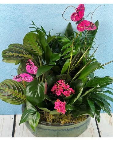Butterfly Bloom Ceramic European Garden Plant