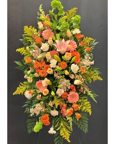 Tranquil Standing Spray Flower Arrangement