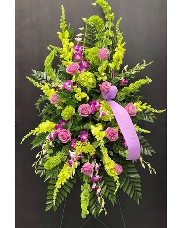 Forever Our #1 Standing Spray Flower Arrangement