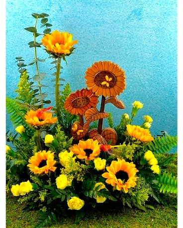 Hello Sunflowers Flower Arrangement