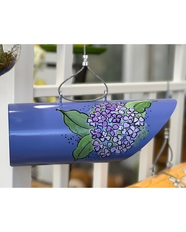 Hand-Made & Painted Hydrangea Bird House Gifts