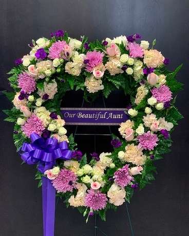 Hearts and Flowers Flower Arrangement
