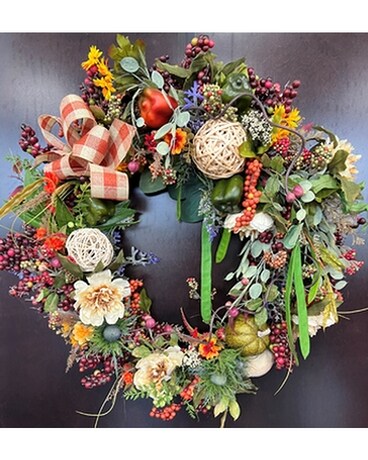 Bountiful Silk Autumn Wreath Wreath
