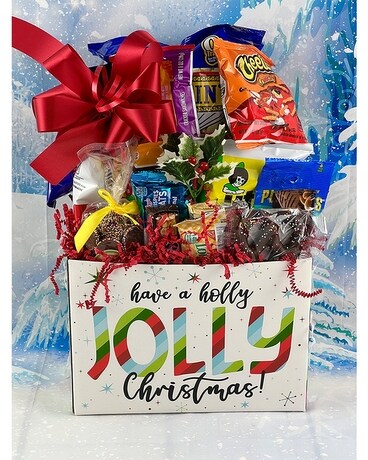 Holly Jolly Christmas Gift Basket