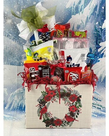 Merry Snack Box Gift Basket