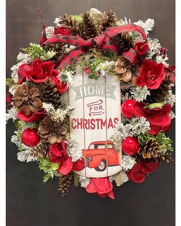 Home for the Holidays Silk Wreath Wreath