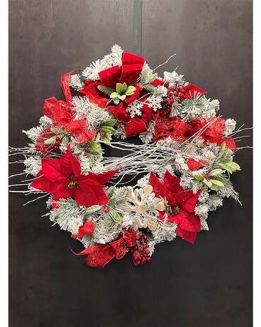 Snowy Silk Wreath Wreath