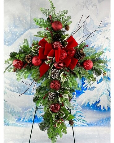 Silk Cross for Cemetery or Door Gifts