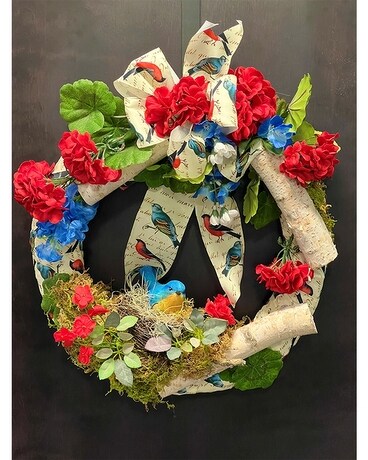 Take Flight Silk Wreath Flower Arrangement