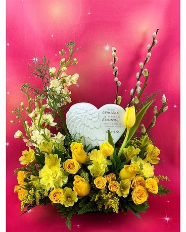 Heaven in Our Hearts Flower Arrangement