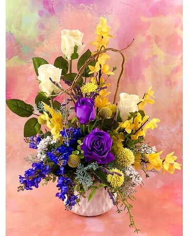 Spring Spectacular Silk Flower Arrangement