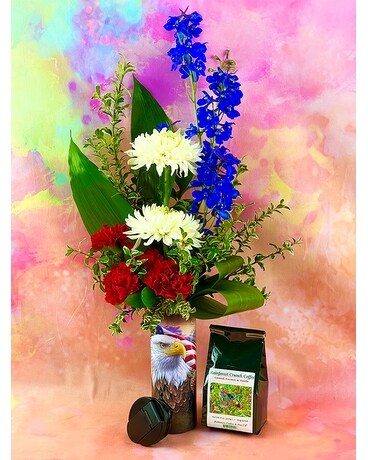 American Pride Tumbler Flower Arrangement