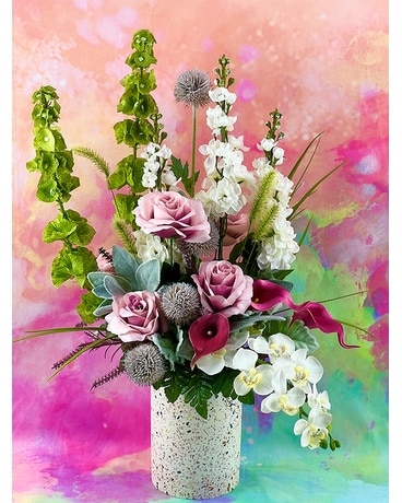 Blissfully Yours Silk Arrangement Flower Arrangement