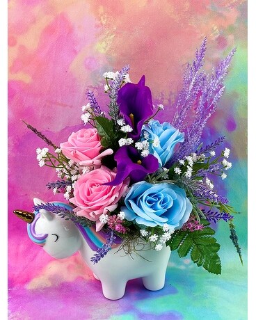 Unicorn Magic Silk Arrangement Flower Arrangement