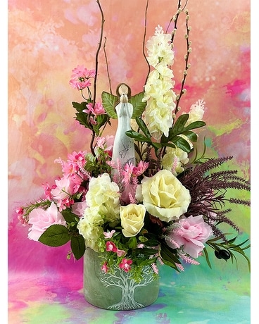 Watch Over Me Silk Flower Arrangement