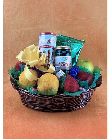 Fruit and Honey Basket Gift Basket