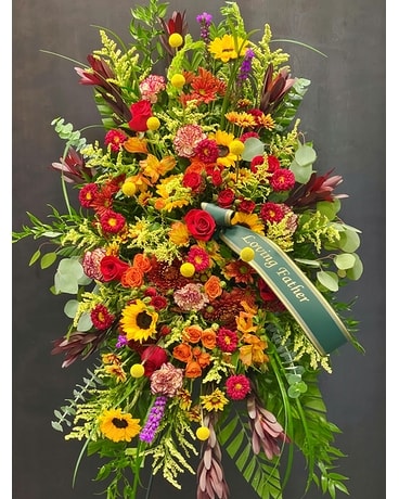 Serenity and Bliss Standing Spray Flower Arrangement