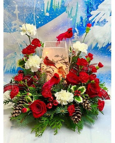 Cardinal's Glow Flower Arrangement