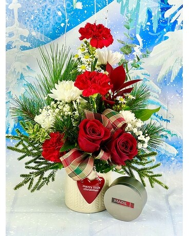 Merry Little Christmas Flower Arrangement