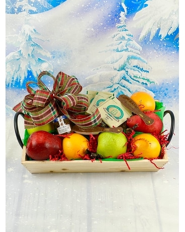 Wooden Box of Fruit Gifts
