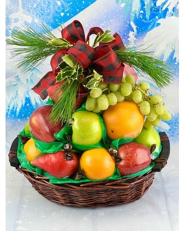 Holiday Fruit Basket Gift Basket