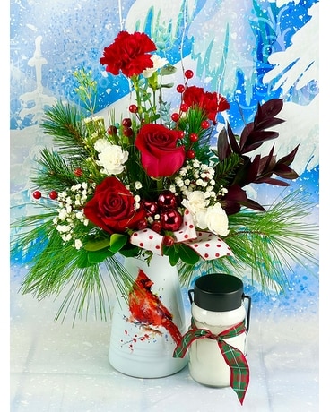 Cardinal Blooms Flower Arrangement