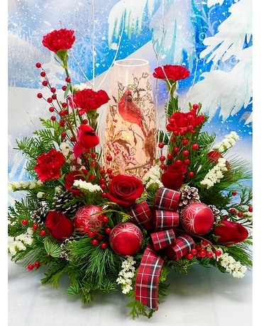 Joyful Cardinals Specialty Arrangement