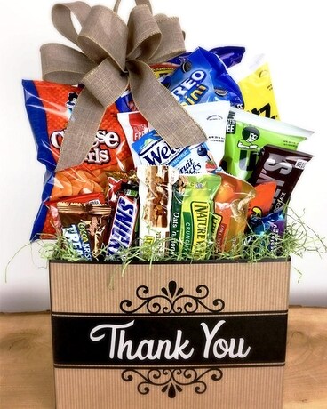 R820 ~ Thank You Snacks Gift Basket
