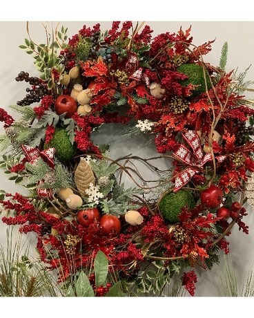 Silk Holidays Wreath