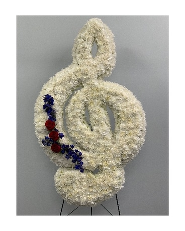 Musical Note Flower Arrangement