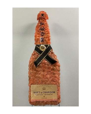 Wine Bottle Flower Arrangement