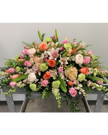 Sunset Remembrance Spray Sympathy Arrangement