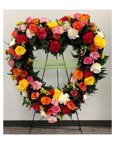 Sunrise Open Heart Sympathy Arrangement