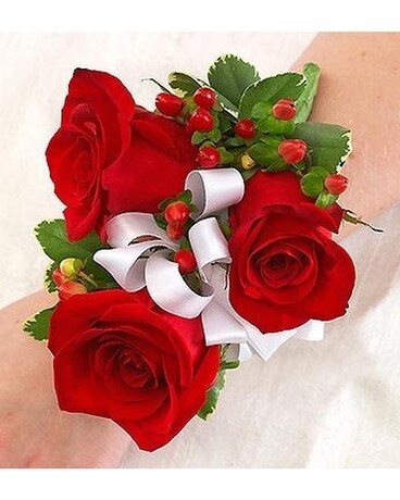 All Red Corsage