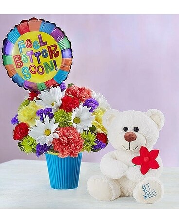 Lotsa Love Feel Better Flower Arrangement