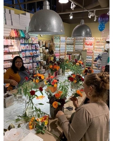 Fall Workshop Flower Arrangement