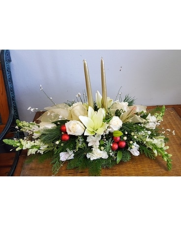 Secret Garden Golden Glow Centerpiece Flower Arrangement