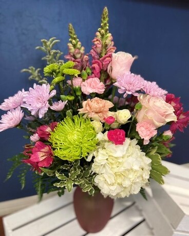 Pastel Garden Flower Arrangement