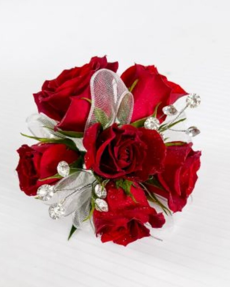 Red Spray Rose Corsage & Bracelet in Chicago IL - Ashland Addison