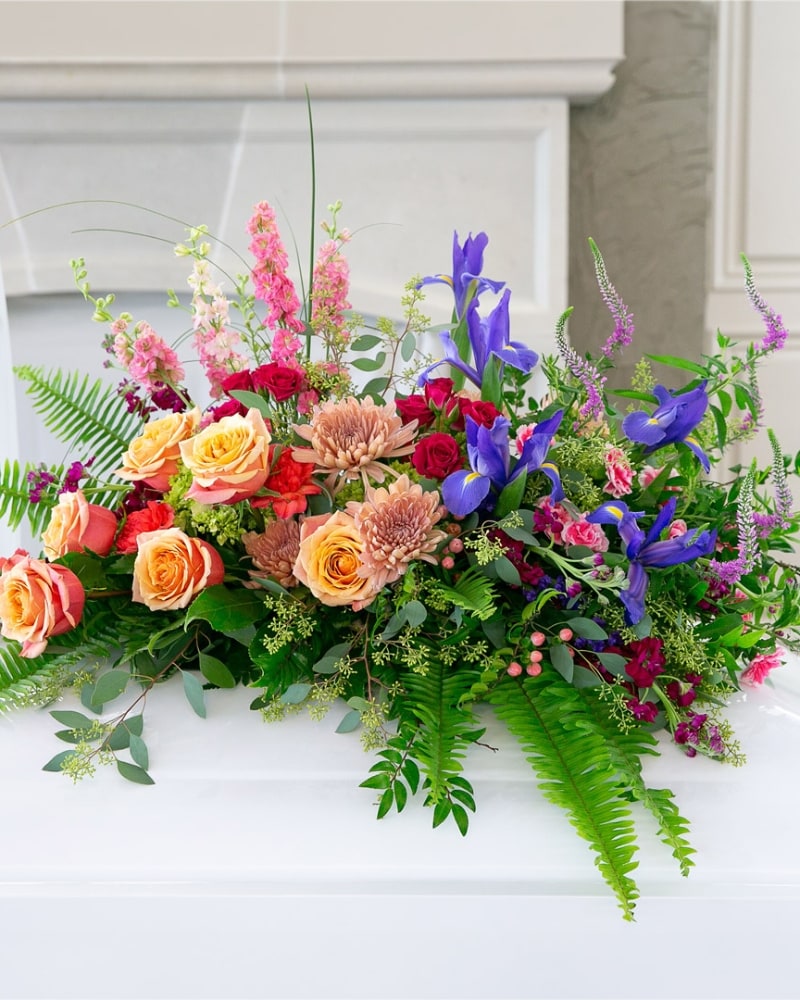 【レア美品】アメリカ製　WAVERLY★BALLAD BOUQUET★お生地 skusku13732000.jpg