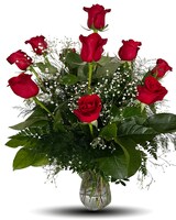 Standard (18 Roses) size,  inches height and  inches wide.