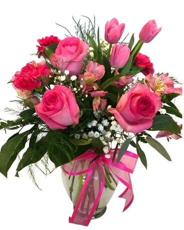 Pretty In Pink Flower Arrangement
