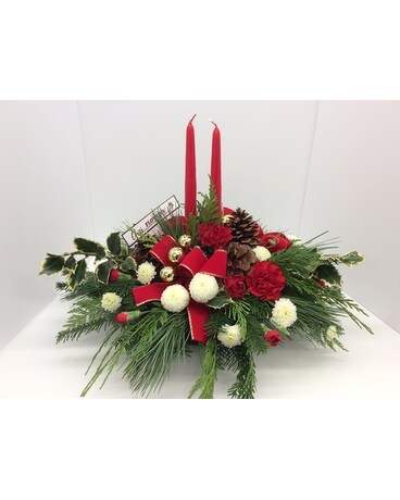Double Candle Centerpiece Centerpiece